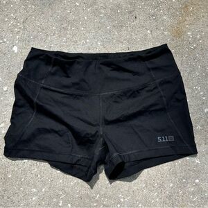 5.11 Tactical PT-R Black Workout Shorts // athletic spandex hot mini